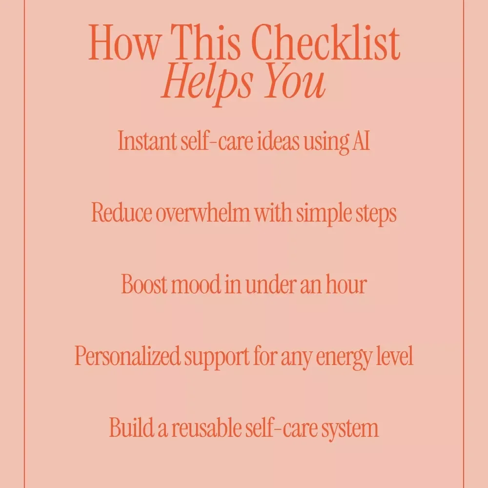 AI-Powered Bad Day Rescue Checklist | Instant Digital Download Self-Care Guide | Printable & Fillable eBook for Stress Relief, Mood Boost & Mental Wellness