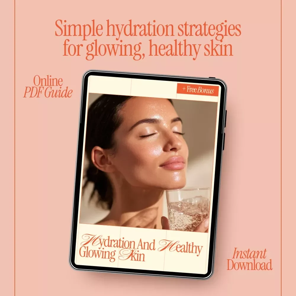 Hydration and Healthy Glowing Skin – Digital Guide for Skin Hydration, Anti-Aging Care, Daily Habits & Smart Hydration Tracking