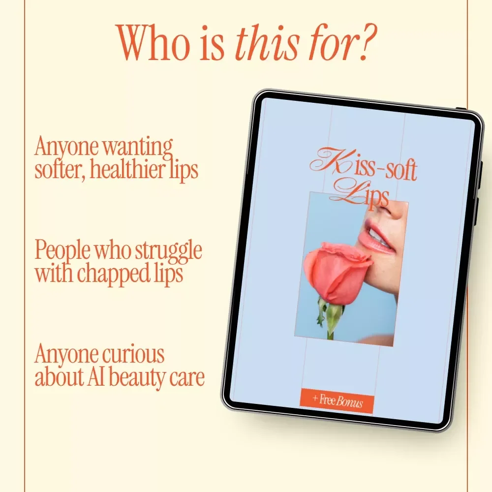 Kiss-Soft Lips Guide – The Best Way to Exfoliate Your Lips, Smooth Lip Care Routine, Digital Download for Soft, Healthy Lips
