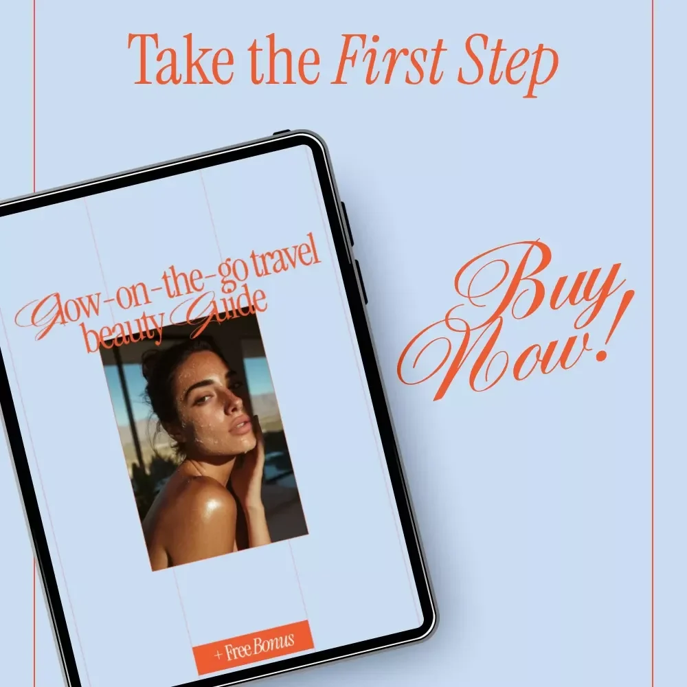 Glow-On-The-Go Travel Beauty Guide | Printable Checklist for How to Build Beauty Routine for Travel | Minimal, Smart, Stress-Free Skincare on the Go