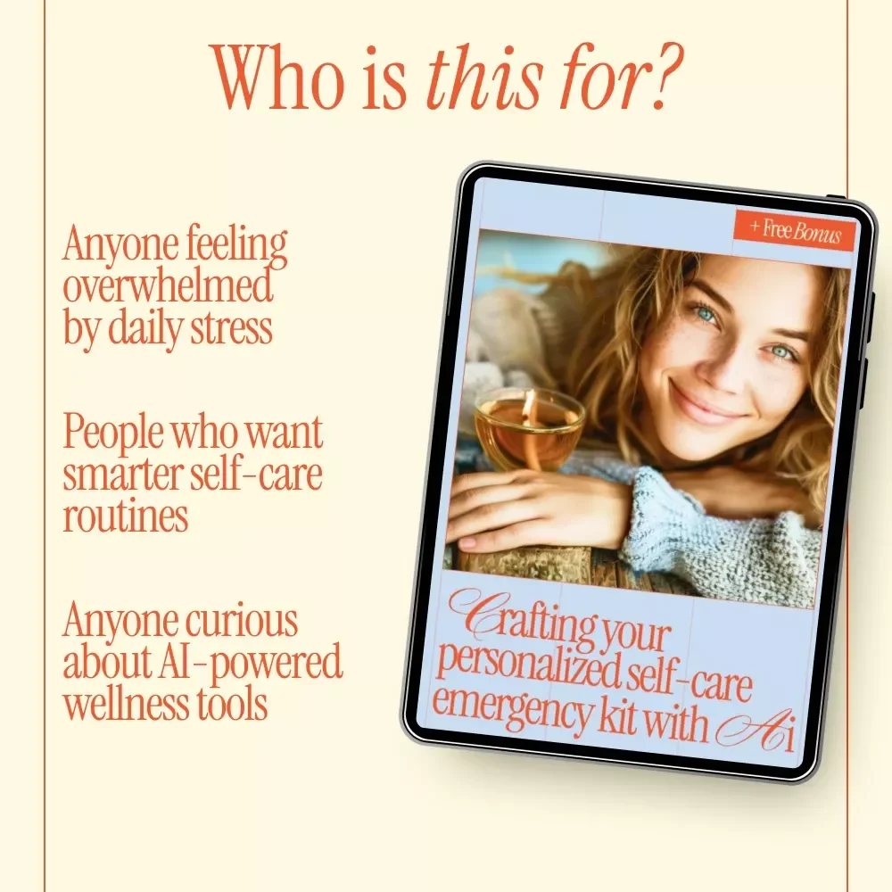 Crafting Your Personalized Self-Care Emergency Kit with AI | AI-Guided eBook to Create a Personalized Self Care Emergency Kit List