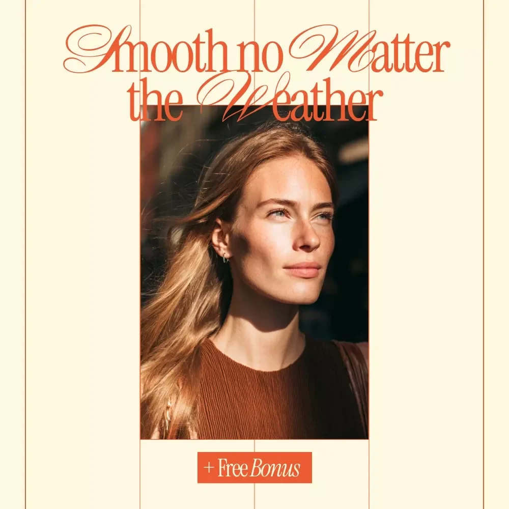 Smooth No Matter the Weather | Ebook Guide on how to reduce frizz in humid weather | Humidity-Proof Hair Routine & Styling