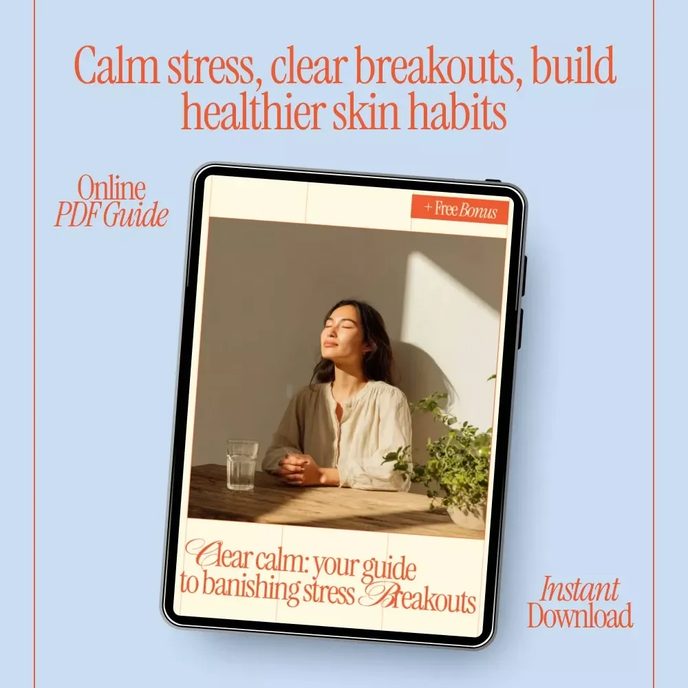 Clear Calm: Your Guide to Banishing Stress Breakouts | Stress Acne Skincare eBook, Clear Skin Guide, Digital Download for Calm Skin