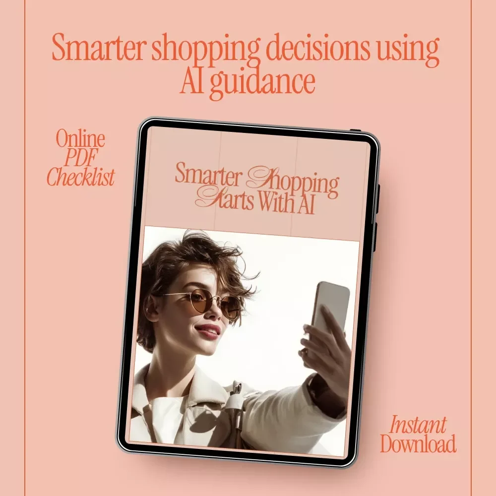 Smarter Shopping Starts with AI | Smart Shopping Checklist Guide | How AI Helps Find Products That Fit Me | Digital Download