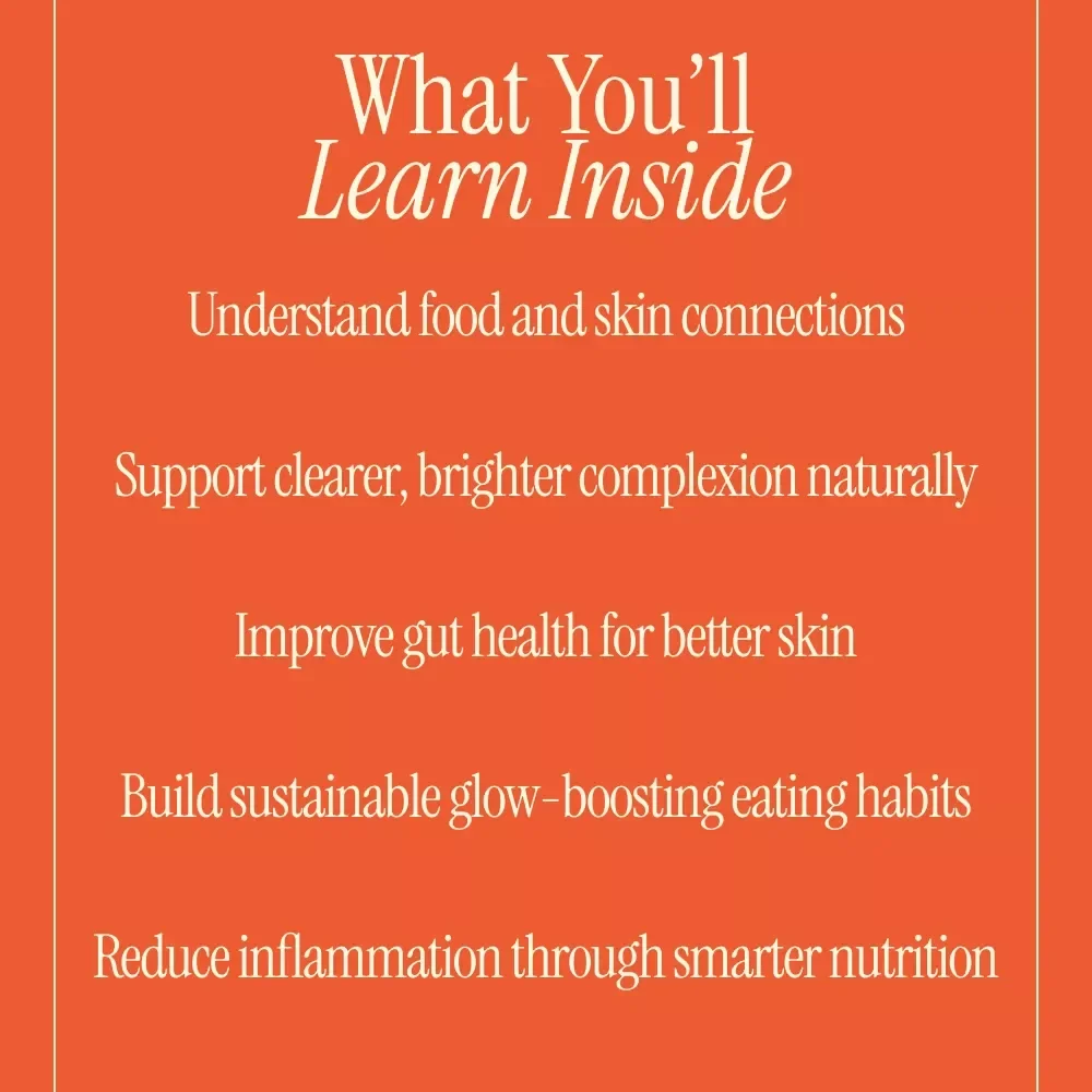 Eating Your Way to Radiant Skin | Digital Nutrition Guide for Glowing Skin, Gut Health, Hydration & Skin Supporting Diet eBook