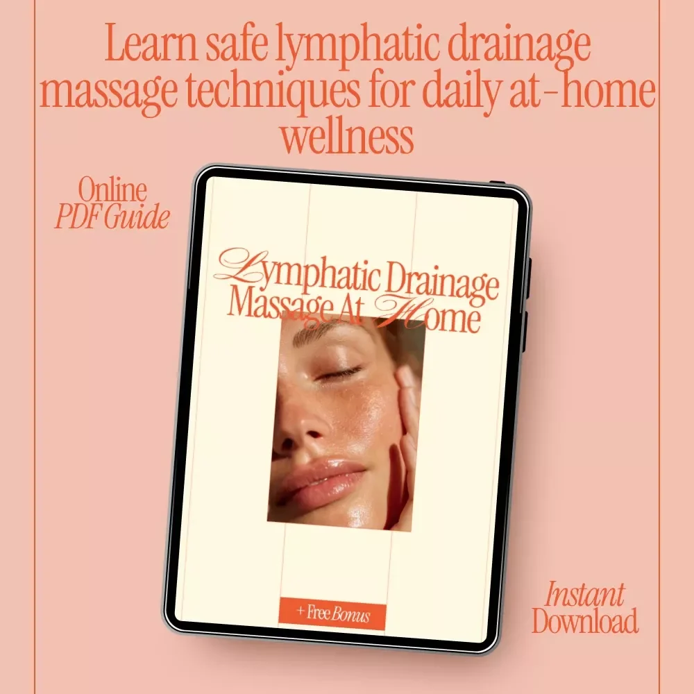 Lymphatic Drainage Massage at Home Ebook | How to Do a Lymphatic Drainage Massage on Yourself | Step-by-Step Self Massage Guide for Wellness, Detox & Daily Self-Care