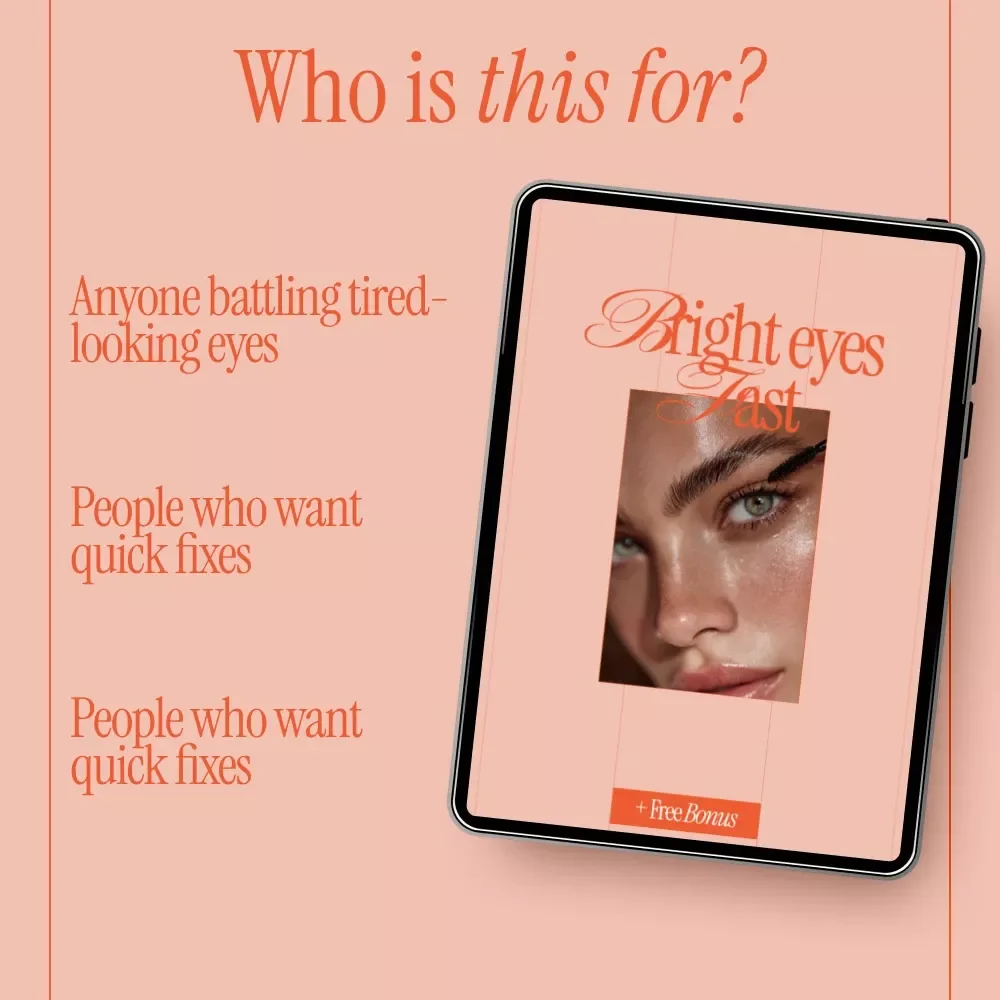 Bright Eyes Fast – A Simple, Science-Backed Guide on how to reduce under eye circles fast | Digital Download eBook