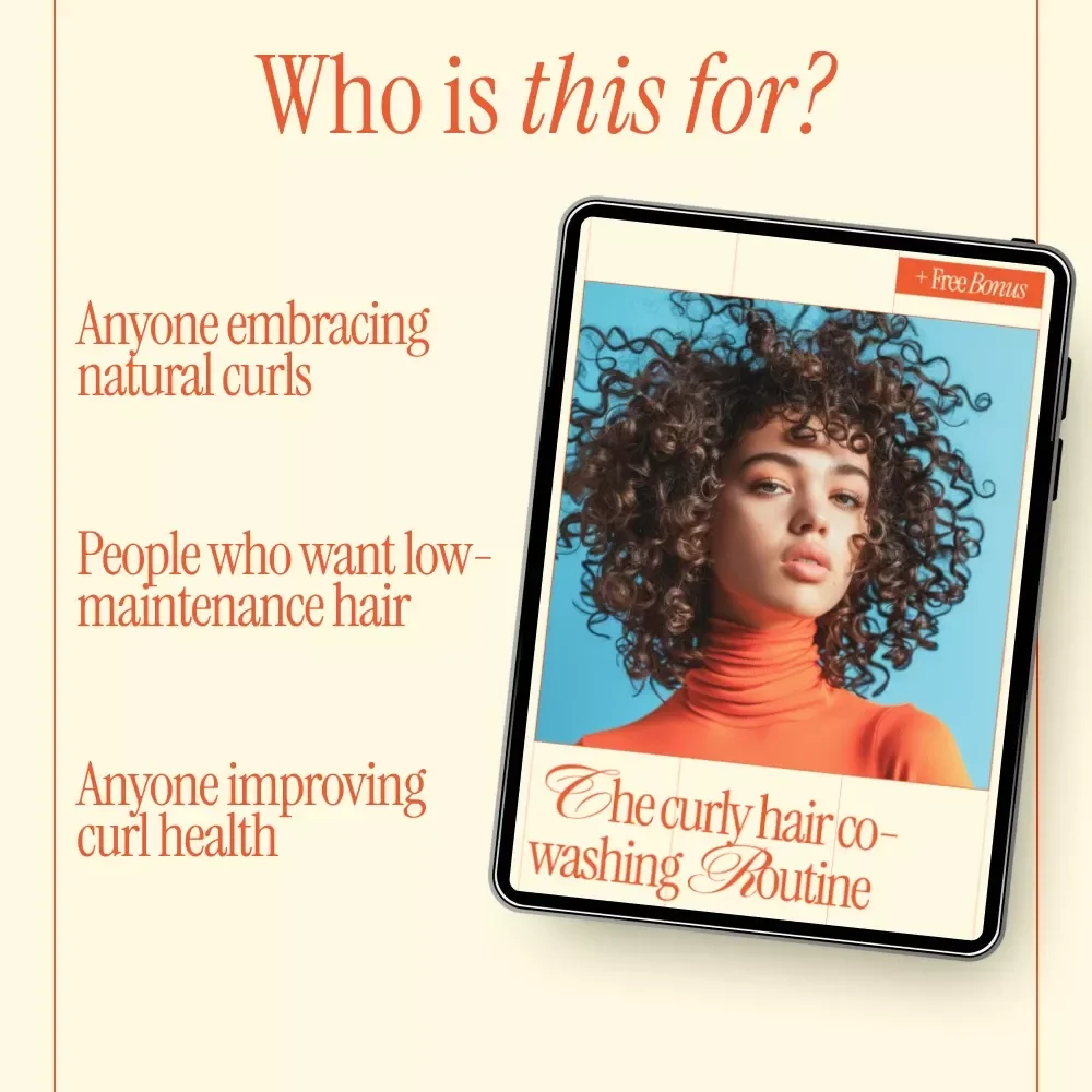The Curly Hair Co-Washing Routine | Complete Ebook Guide to a Healthy co washing for curly hair routine