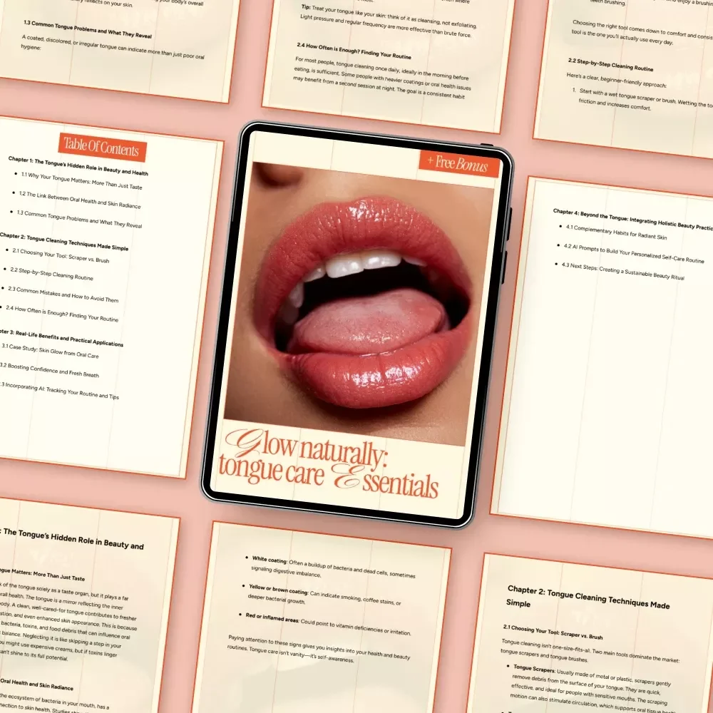 Glow Naturally: Tongue Care Essentials – A Simple Guide to Tongue Cleaning Benefits and Technique for Radiant Skin & Fresh Breath