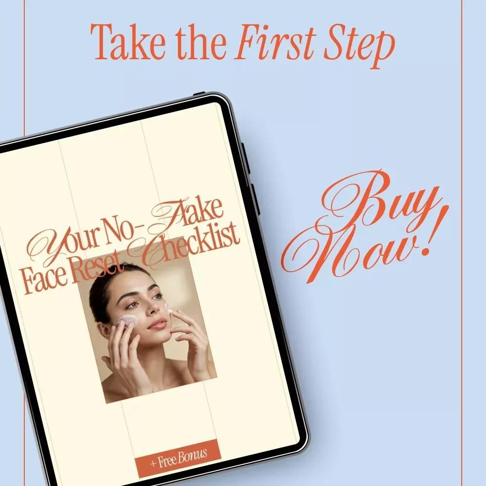 Your No-Flake Face Reset Checklist – Simple Daily Routine Guide for how to treat dry flaky skin on face, Barrier Repair & Gentle Skincare Reset
