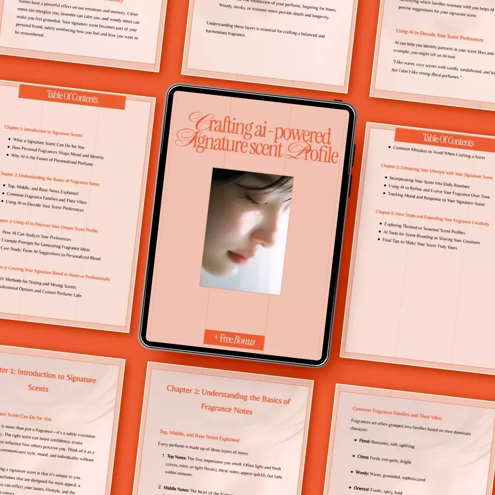Crafting AI-Powered Signature Scent Profile – Ebook Guide for Using AI to Create a Signature Scent Profile for You | Personalized Fragrance Discovery