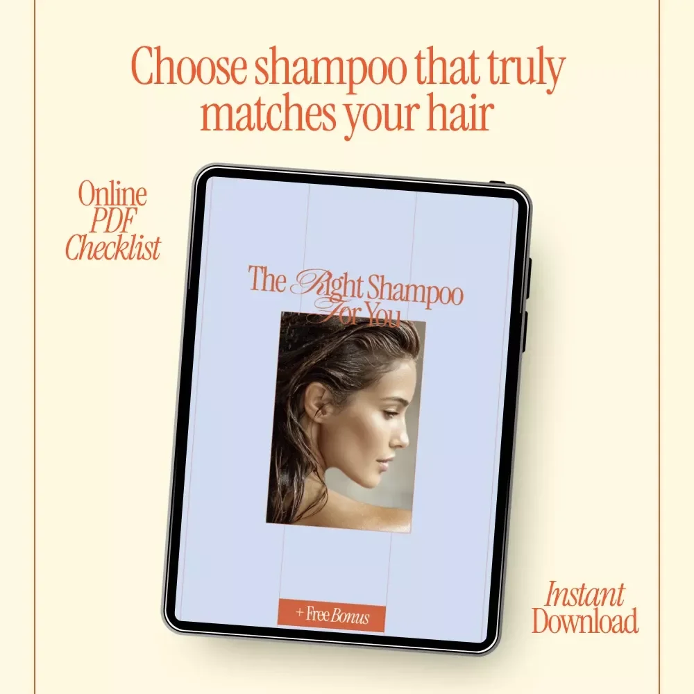The Right Shampoo for You – Hair Care Checklist | How to Choose Shampoo for My Hair Type | Printable Digital Download