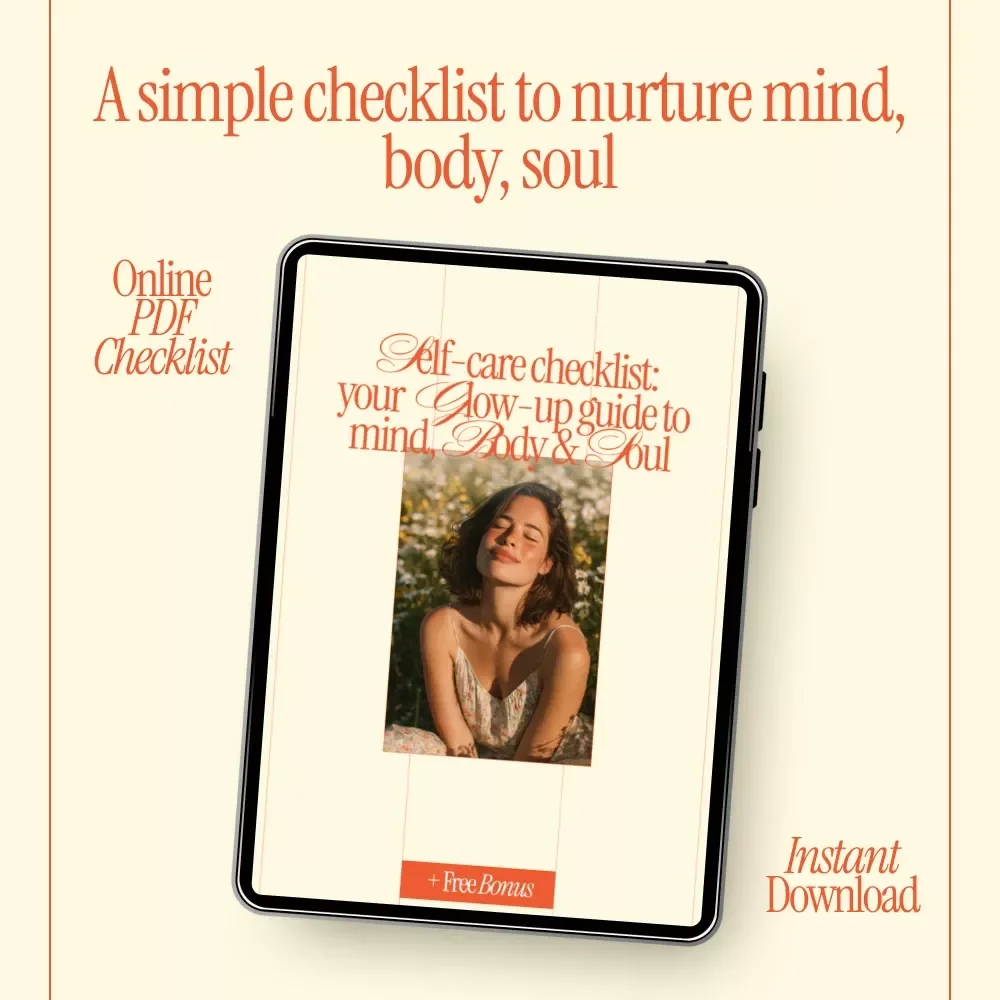 Self-Care Checklist: Your Glow-Up Guide to Mind, Body & Soul | Digital Download Self Care Guide, Wellness Checklist, Glow Up eBook