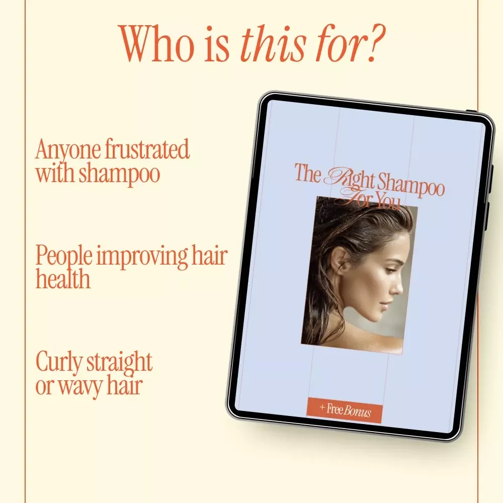 The Right Shampoo for You – Hair Care Checklist | How to Choose Shampoo for My Hair Type | Printable Digital Download