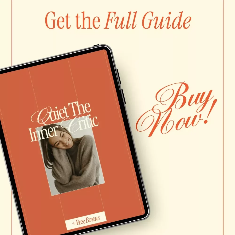 Quiet the Inner Critic – A Practical Self-Talk Guide with Positive Affirmations for Self Love | Digital Download