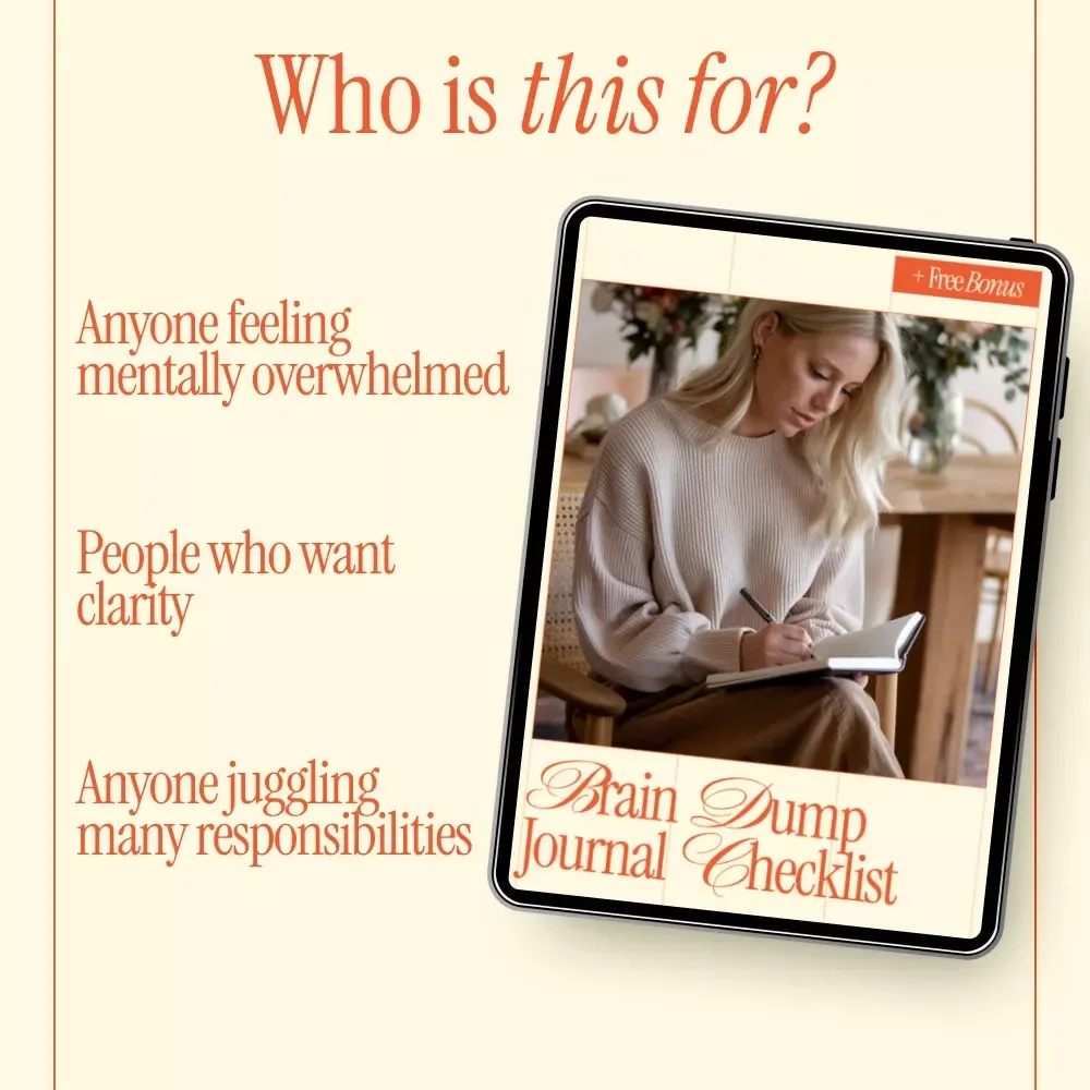 Brain Dump Journal Checklist – Simple Step-by-Step Guide for Mental Clarity, Productivity & brain dump journal how to do it