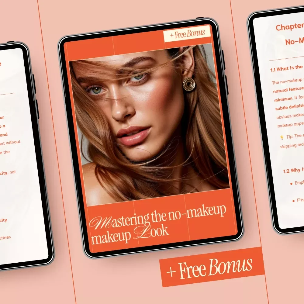 Mastering the No-Makeup Makeup Look – Natural Beauty Guide, Minimal Makeup eBook, Everyday Glow Digital Download