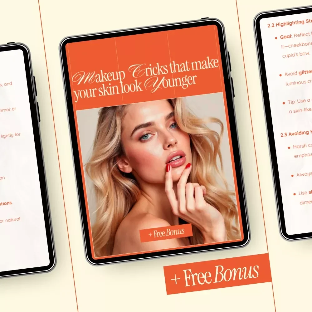 Makeup Tricks That Make Your Skin Look Younger – Anti-Aging Makeup Guide, Beauty eBook & Digital Download for Youthful Skin