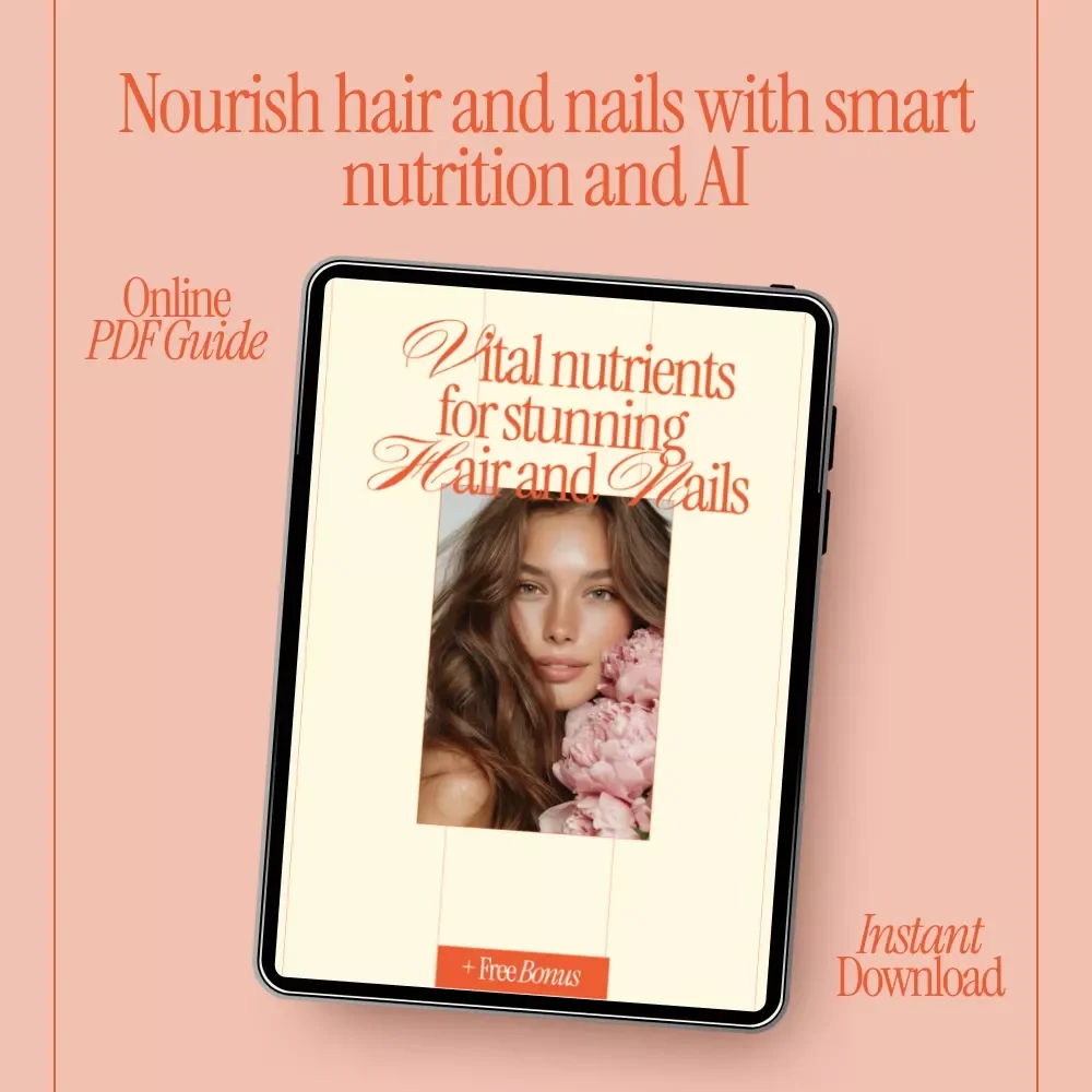 Vital Nutrients for Stunning Hair and Nails – A Complete Guide to Nutrition for Strong Nails and Hair, Healthy Beauty From Within, Digital Download