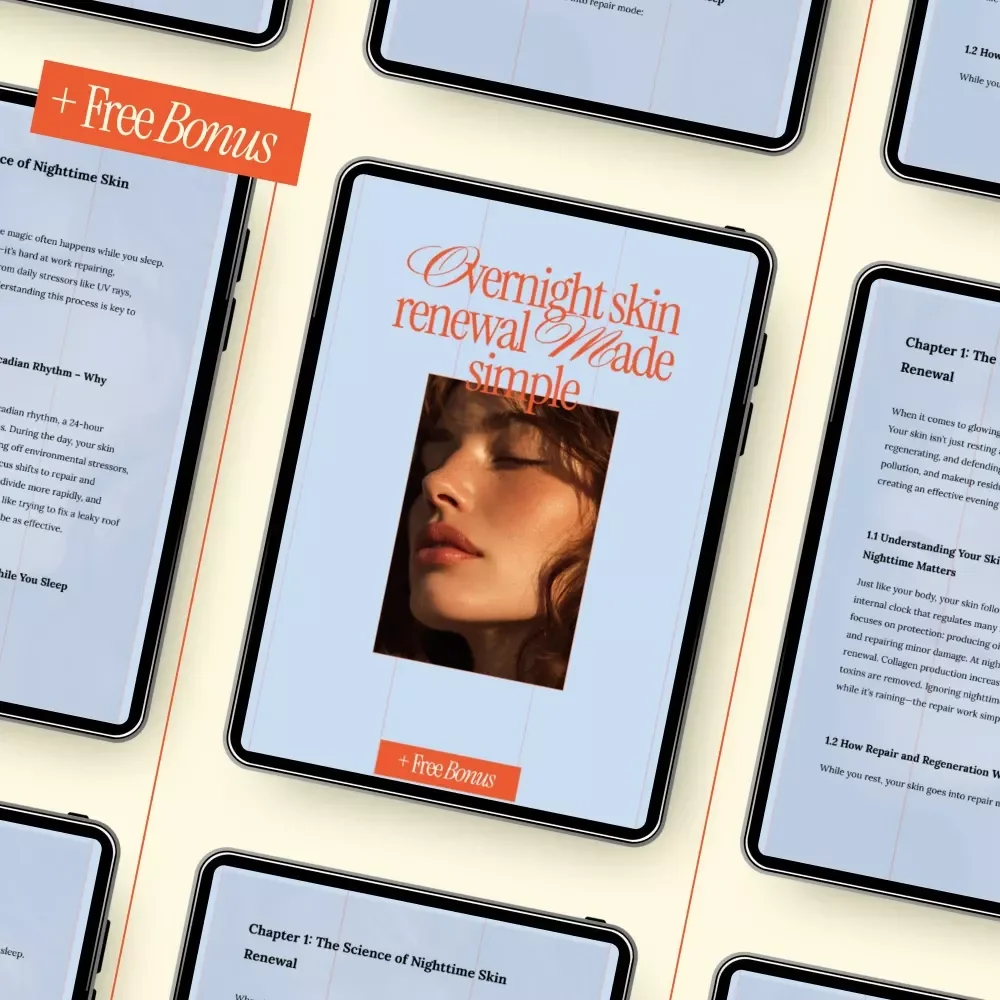 Overnight Skin Renewal Made Simple – Evening Habits for Better Skin Ebook, Nighttime Skincare Routine Guide, Digital Download