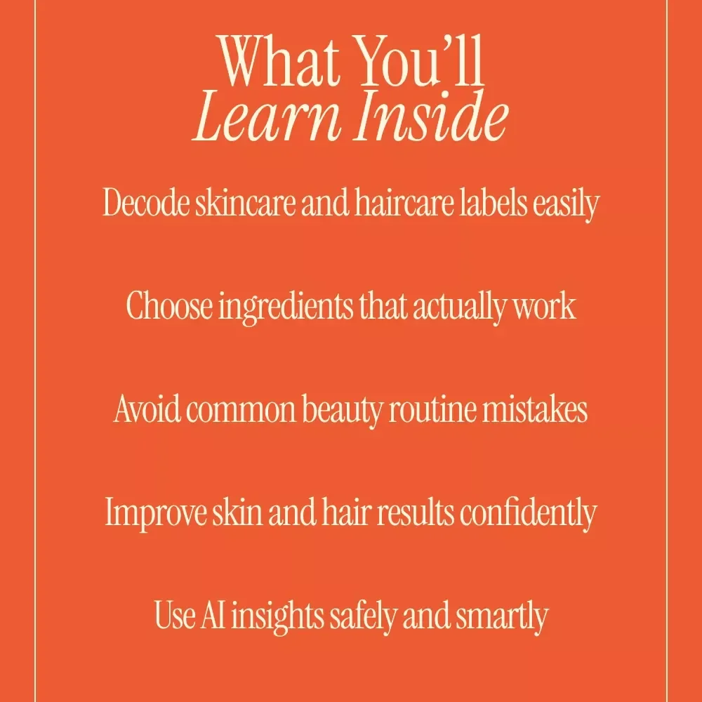 Glow Secrets – Beauty Ingredients Guide eBook, Skincare & Haircare Digital Download, Ingredient Education, AI-Powered Beauty Guide