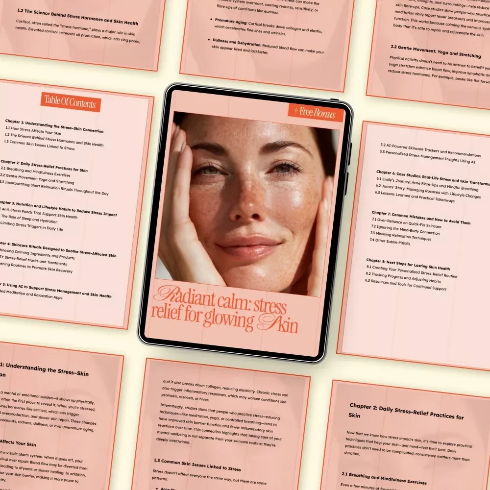 Radiant Calm: Stress Relief for Glowing Skin – Ebook Guide to Stress Relief Techniques for Skin Health, Mind-Body Skincare & Holistic Wellness