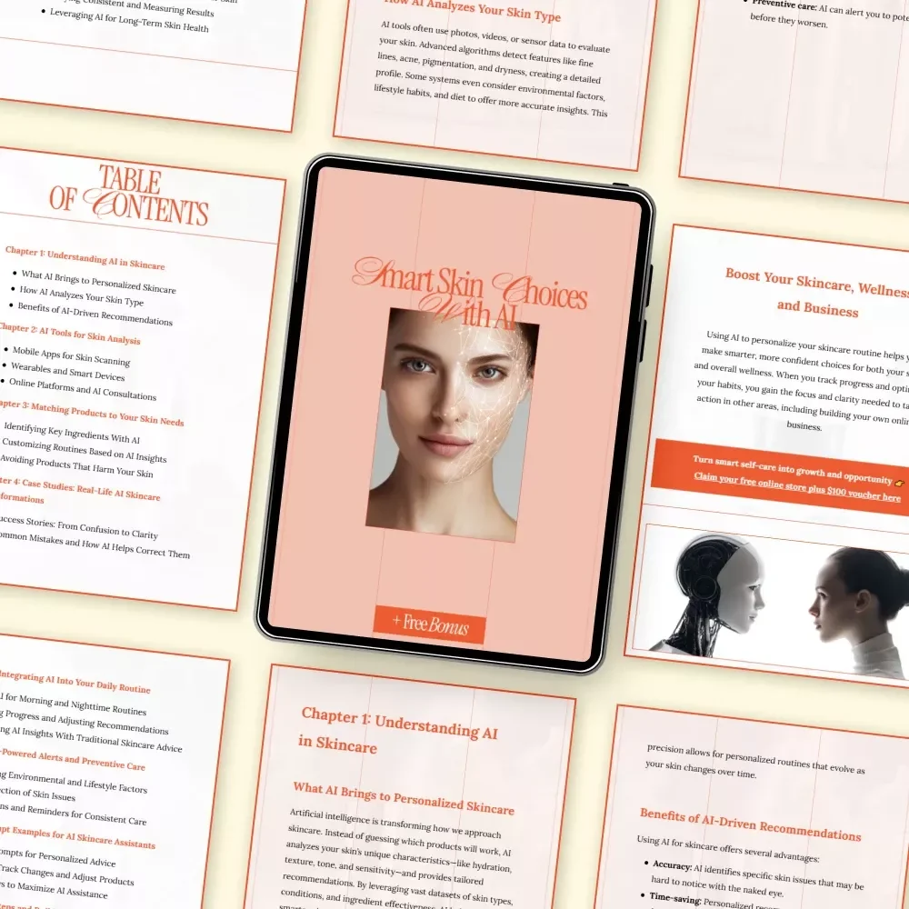 Smart Skin Choices With AI – Skincare eBook Guide to What AI Tools Help Choose Skincare, Personalized Routines & Ingredient Matching