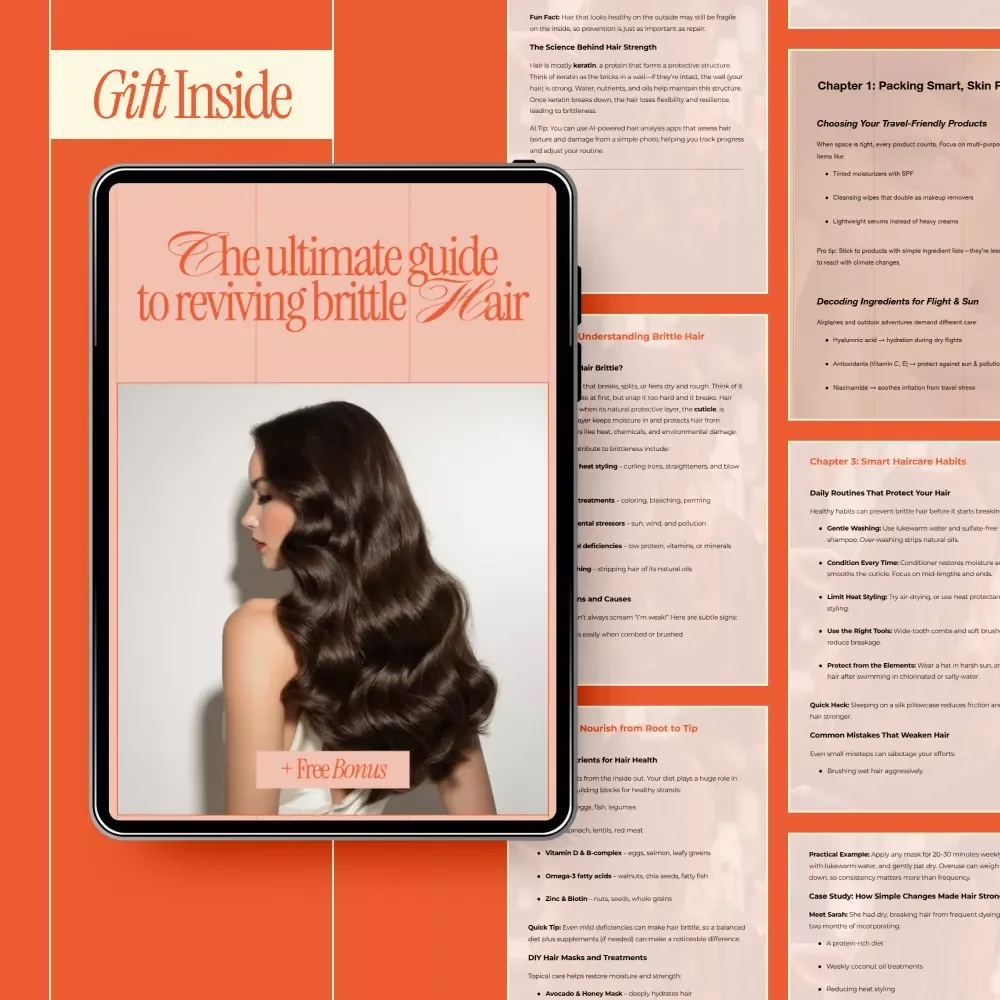 The Ultimate Guide to Reviving Brittle Hair – Digital Hair Care Guide, Healthy Hair eBook, Hair Strength & Repair Checklist