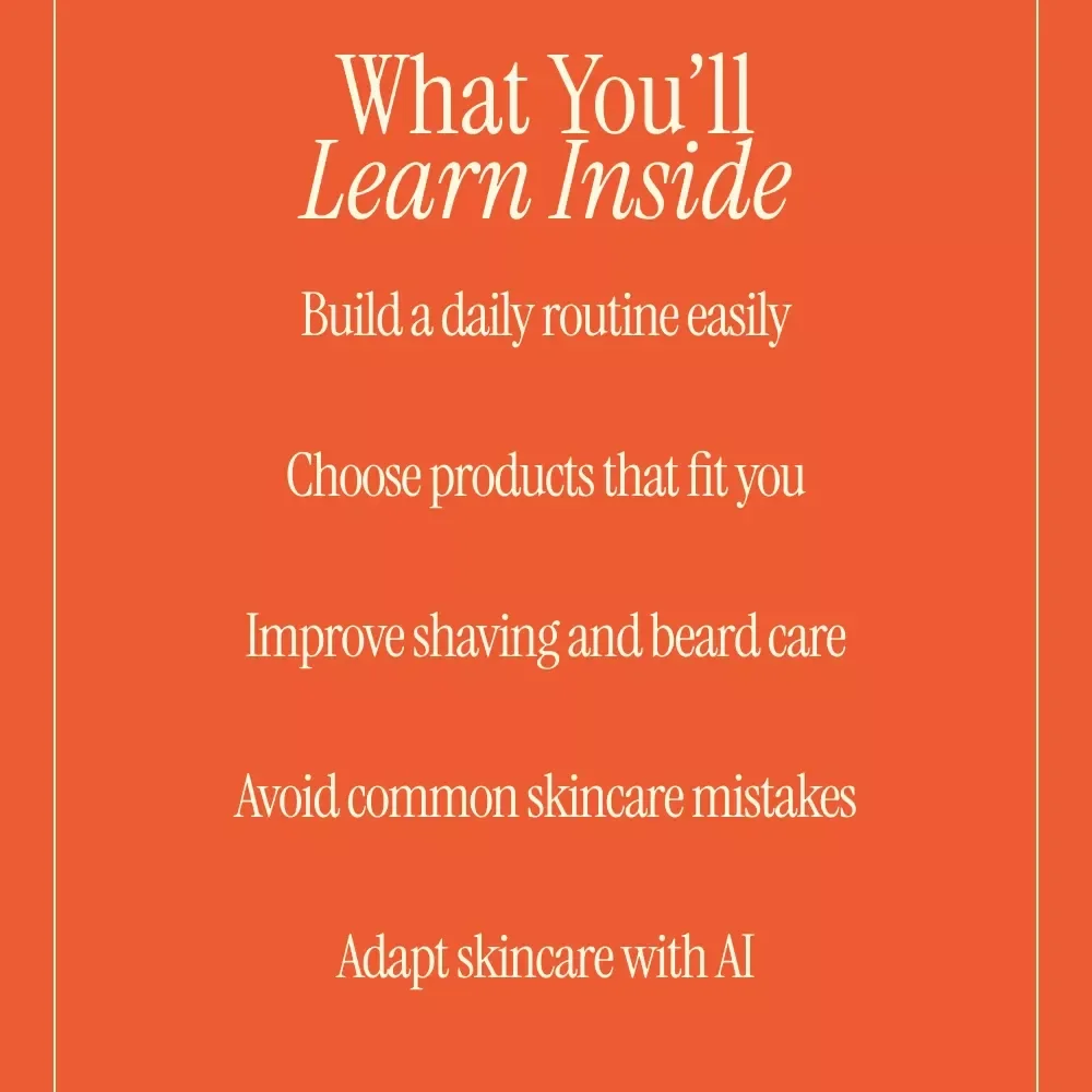 Glow Like a Gentleman – Men Skincare Routines eBook | Simple Daily Grooming Guide for Clear, Healthy Skin