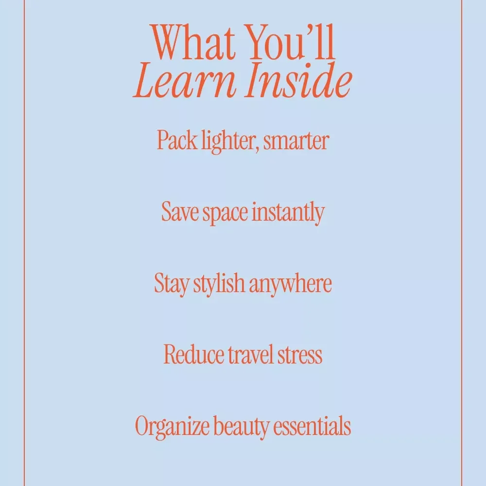 Compact Glam: Your Travel Guide – Minimalist Makeup Travel Kit eBook for Smart, Stylish Packing