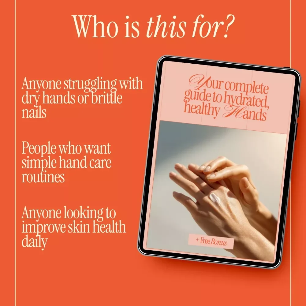 Your Complete Guide to Hydrated, Healthy Hands – Digital Hand Care Guide, Healthy Nails eBook, Dry Hands Checklist, Nail & Skin Care Download