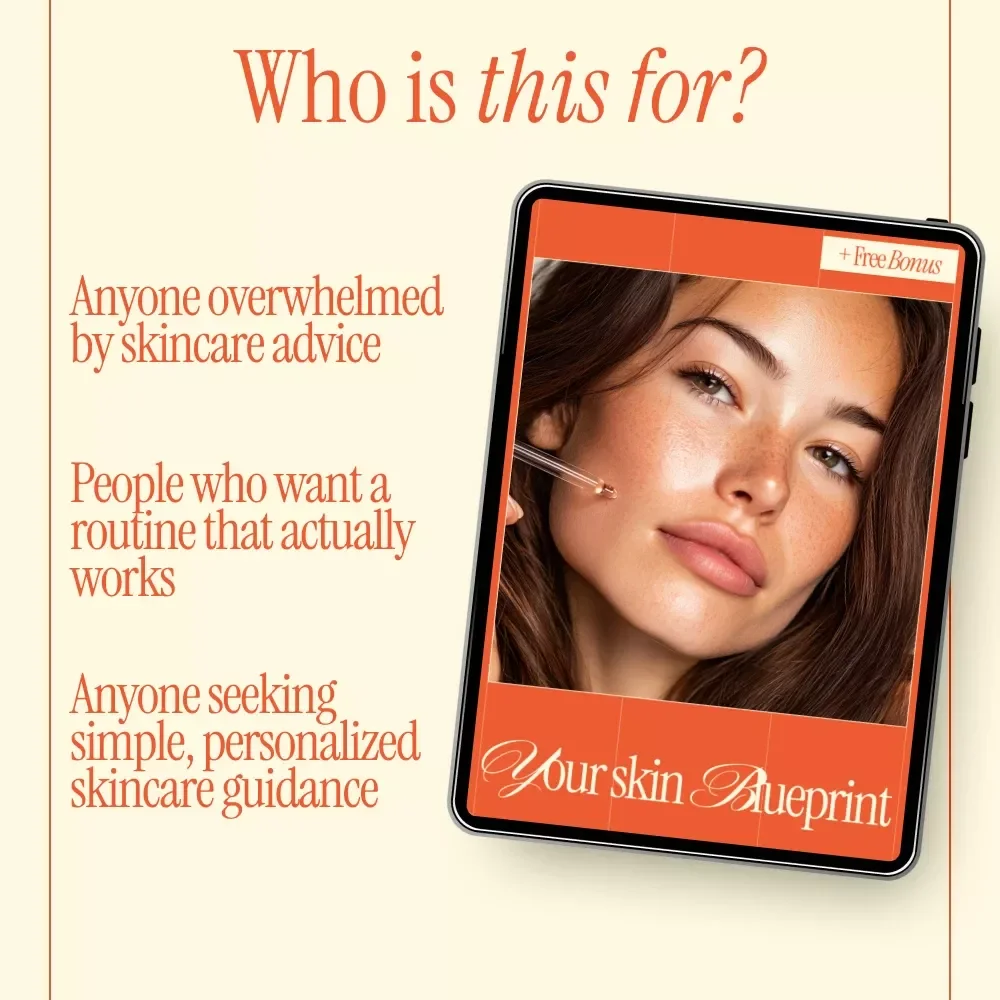 Your Skin Blueprint – Personalized Skincare Guide, Simple Daily Skincare Routine, AI Prompts for Personalized Skincare, Digital eBook Download