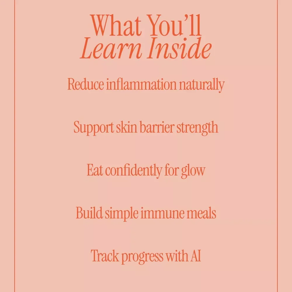 Feed Immunity, Fix Your Skin – Immune-Boosting Foods for Skin Health Ebook | Glow From Within Nutrition Guide