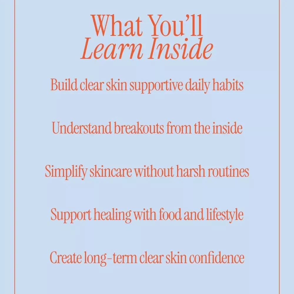 Clear Skin Starts With You | Naturally Clear Skin Guide, Holistic Skincare eBook, Daily Habits & Nutrition for Clear Skin, Simple Natural Skincare Routine, Digital Download