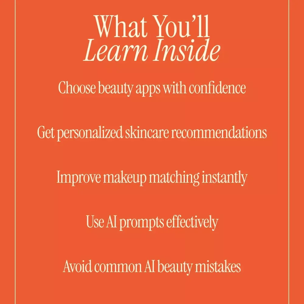 AI Beauty Secrets – Smart Skincare & Makeup Guide | AI Beauty Apps, Personalized Skincare, Virtual Try-Ons eBook