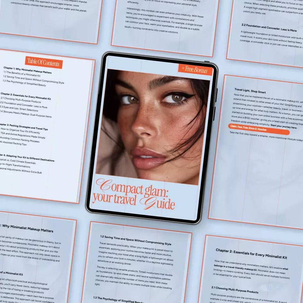 Compact Glam: Your Travel Guide – Minimalist Makeup Travel Kit eBook for Smart, Stylish Packing