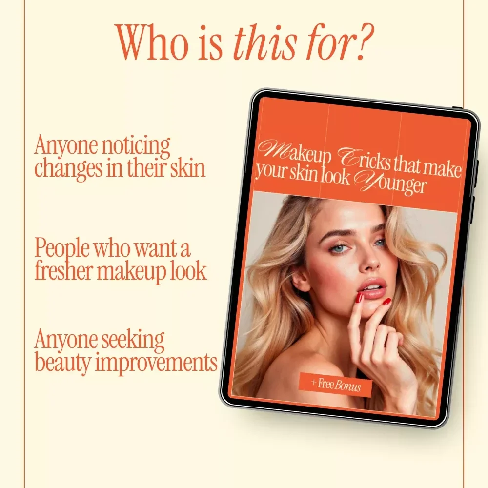 Makeup Tricks That Make Your Skin Look Younger – Anti-Aging Makeup Guide, Beauty eBook & Digital Download for Youthful Skin