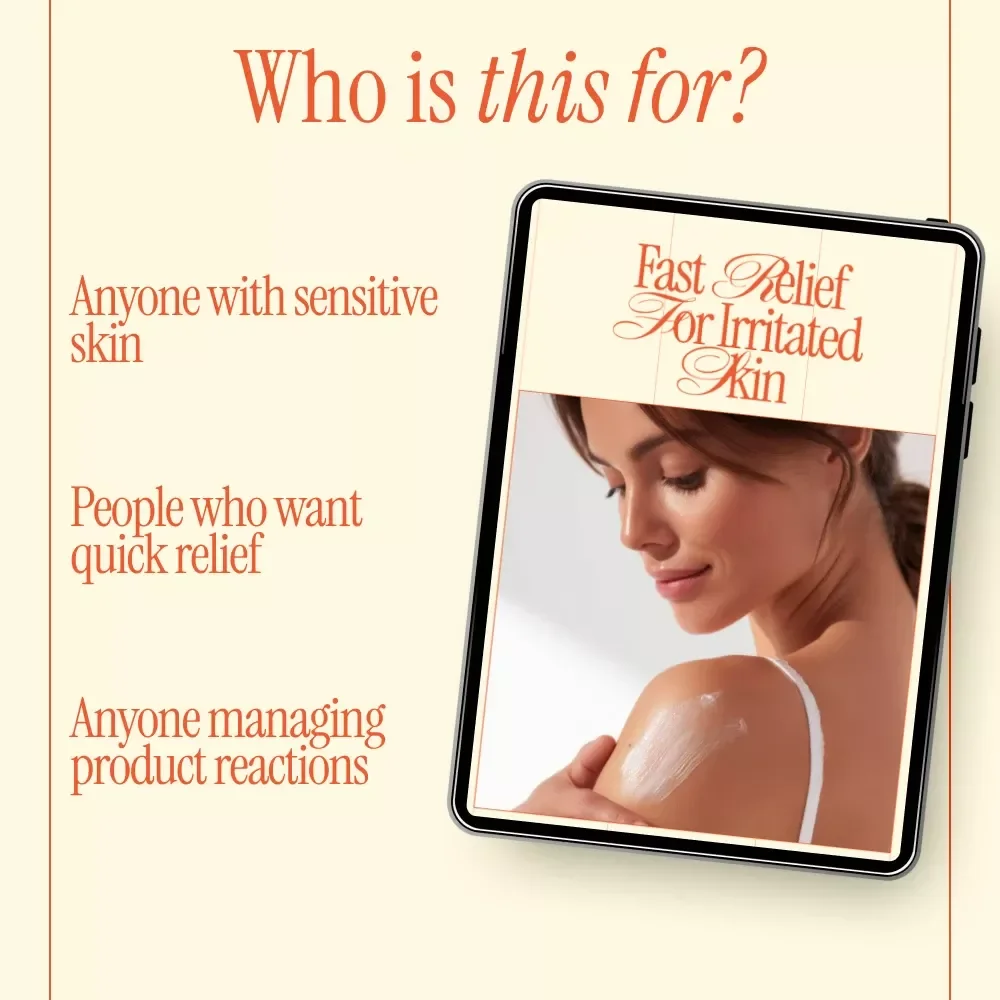 Fast Relief for Irritated Skin – Ebook Guide on How to Calm Irritated Skin Fast, Soothing Techniques, Gentle Skincare & Long-Term Skin Comfort