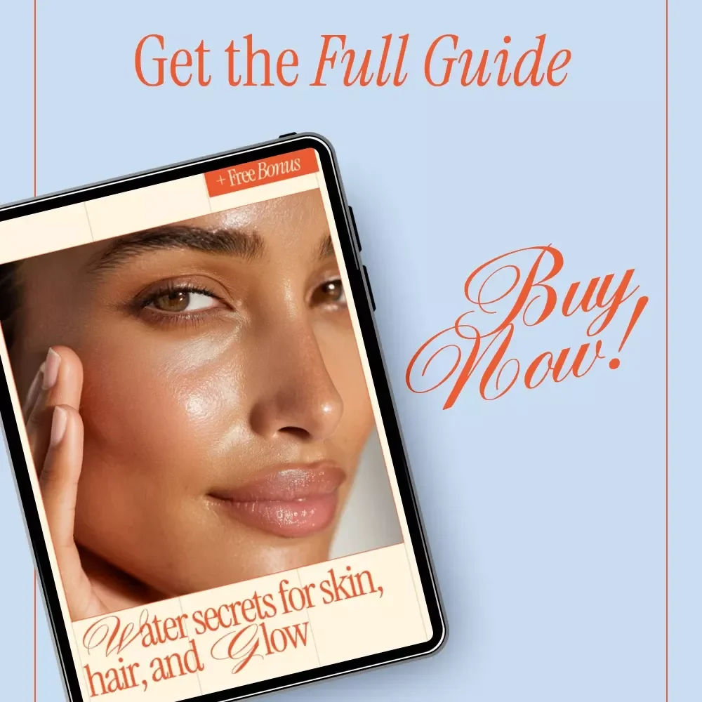 Water Secrets for Skin, Hair, and Glow | Ebook Guide on How Water Intake Affects Beauty | Hydration for Radiant Skin & Hair
