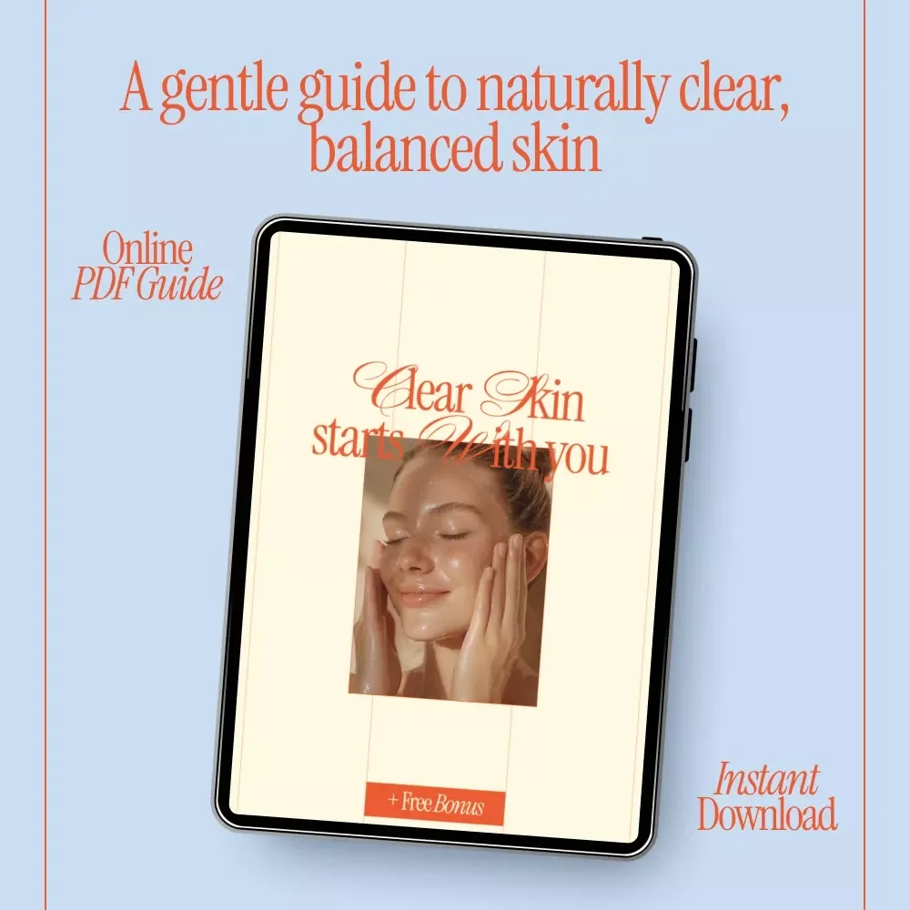 Clear Skin Starts With You | Naturally Clear Skin Guide, Holistic Skincare eBook, Daily Habits & Nutrition for Clear Skin, Simple Natural Skincare Routine, Digital Download