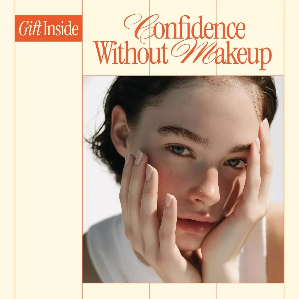 Confidence Without Makeup – A Gentle Guide on how to feel confident without makeup | Digital eBook for Natural Self-Confidence & Inner Beauty