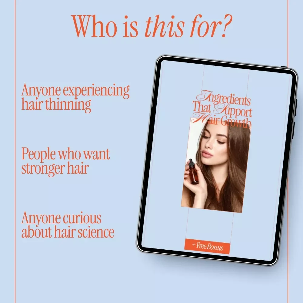 Ingredients That Support Hair Growth | What Ingredients Help Hair Growth Explained | Practical eBook Guide for Stronger, Healthier Hair