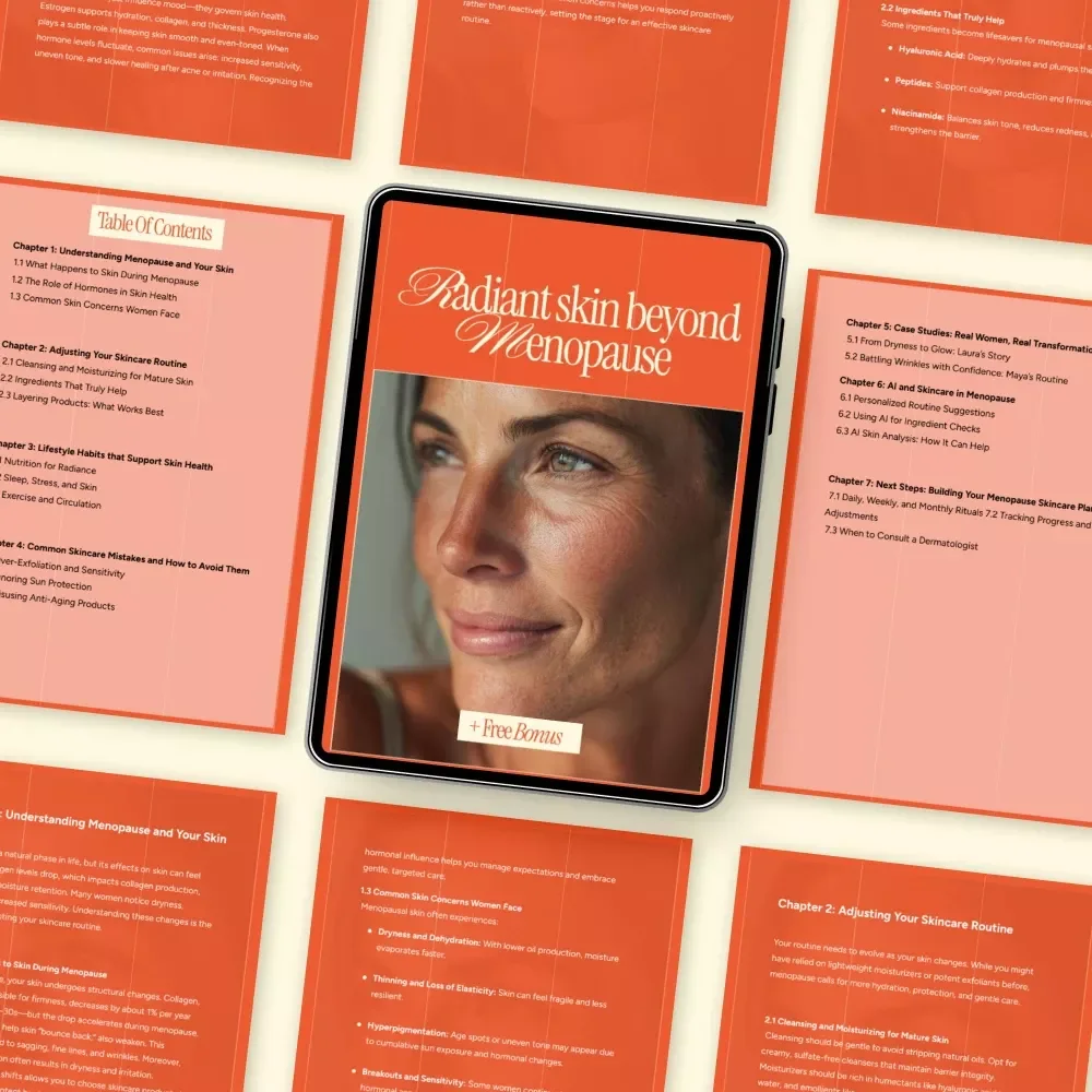 Radiant Skin Beyond Menopause – A Practical eBook Guide to Menopause and Skincare Changes for Healthy, Glowing Mature Skin