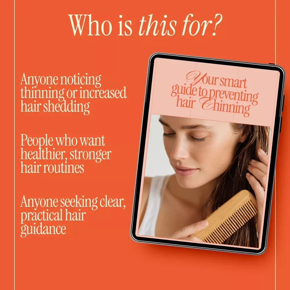 Your Smart Guide to Preventing Hair Thinning | Digital Hair Health Guide, Hair Thinning Prevention eBook, Smart Haircare & Lifestyle Checklist