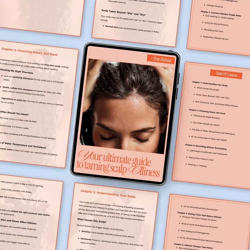 Your Ultimate Guide to Taming Scalp Oiliness | Oily Scalp Care eBook, Hair Care Guide, Digital Download, Scalp Health Checklist