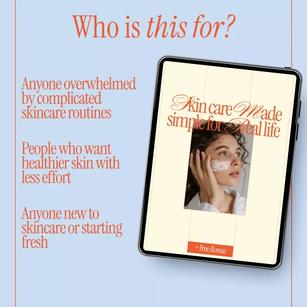 Skin Care Made Simple for Real Life | Simple Skincare Guide, Skincare Routine eBook, Digital Download for Beginners