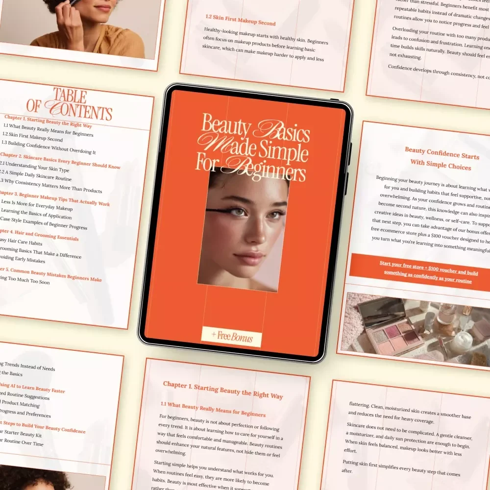 Beauty Basics Made Simple for Beginners – Easy Skincare & Makeup eBook | What Are Best Beauty Tips for Beginners Guide