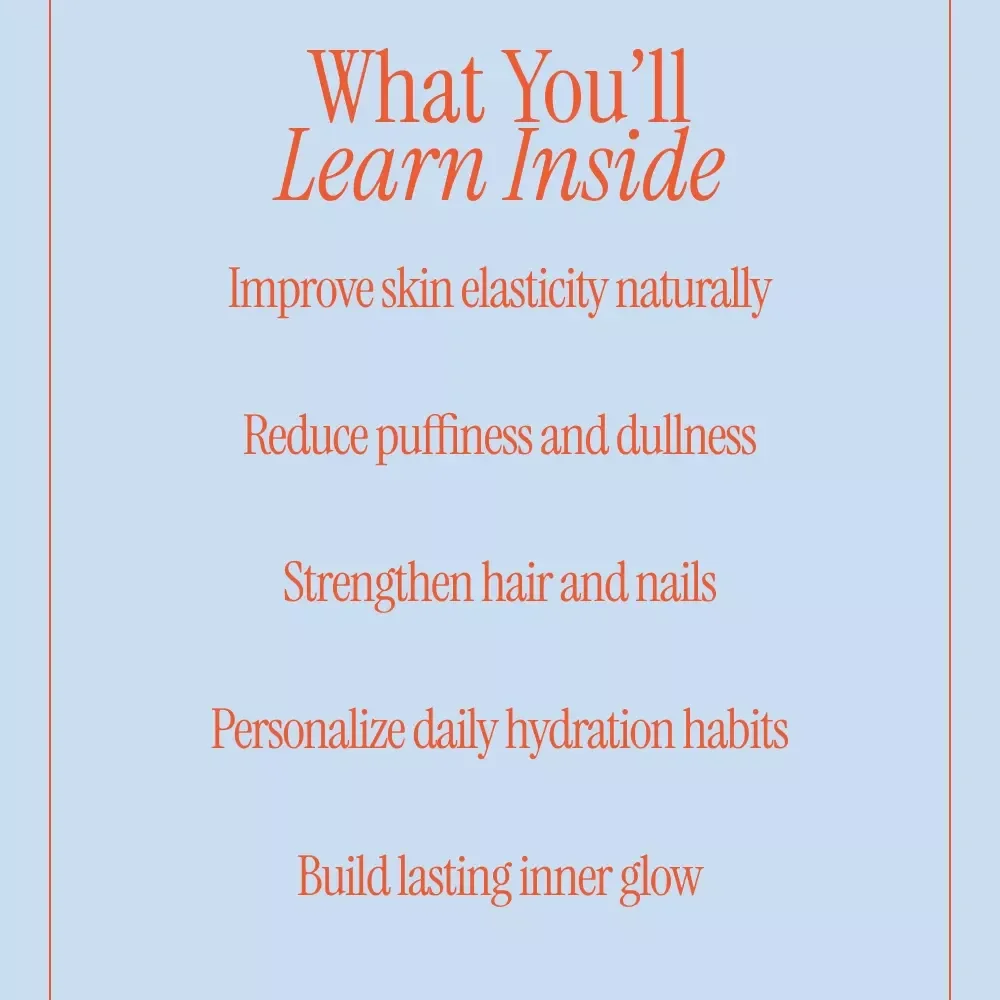 Water Secrets for Skin, Hair, and Glow | Ebook Guide on How Water Intake Affects Beauty | Hydration for Radiant Skin & Hair