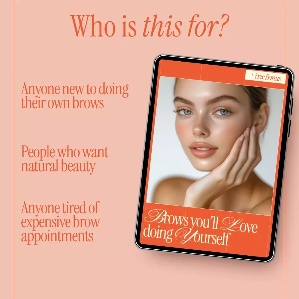 Brows You’ll Love Doing Yourself – At-Home Eyebrow Shaping Guide, DIY Brow Mapping, Natural Brow Styling eBook, Beginner Friendly Brow Routine Download