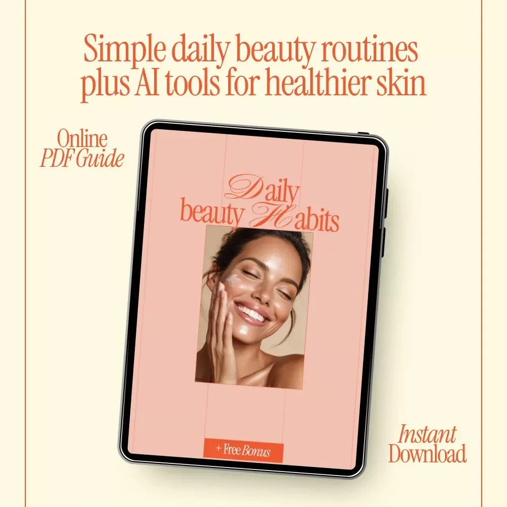 Daily Beauty Habits Guide – Simple Morning & Evening Skincare Rituals for Radiant Skin, Smart Self-Care & AI-Powered Beauty Routines